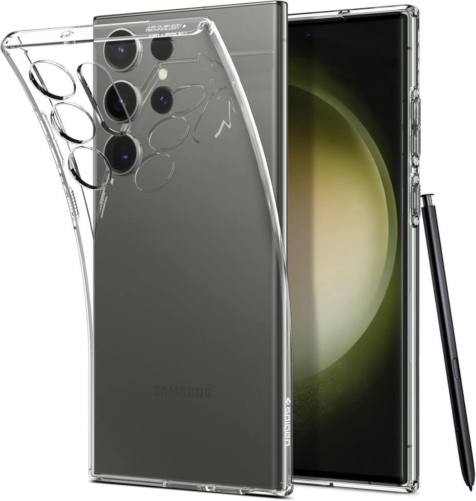 Galaxy S23 Ultra Kılıf, Spigen Liquid Crystal 4 Tarafı Tam Koruma - TEŞHİR