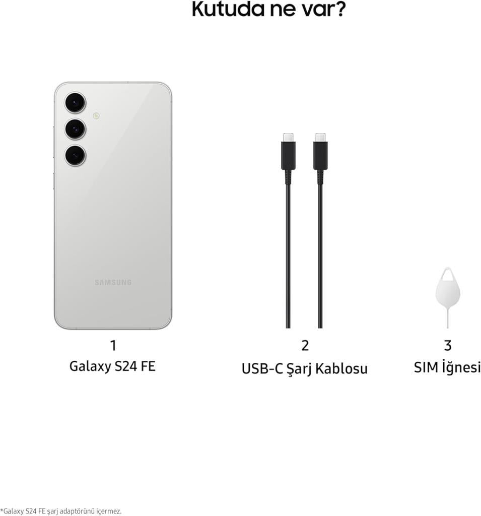 Samsung Galaxy S24 FE 128 GB Gri - OUTLET