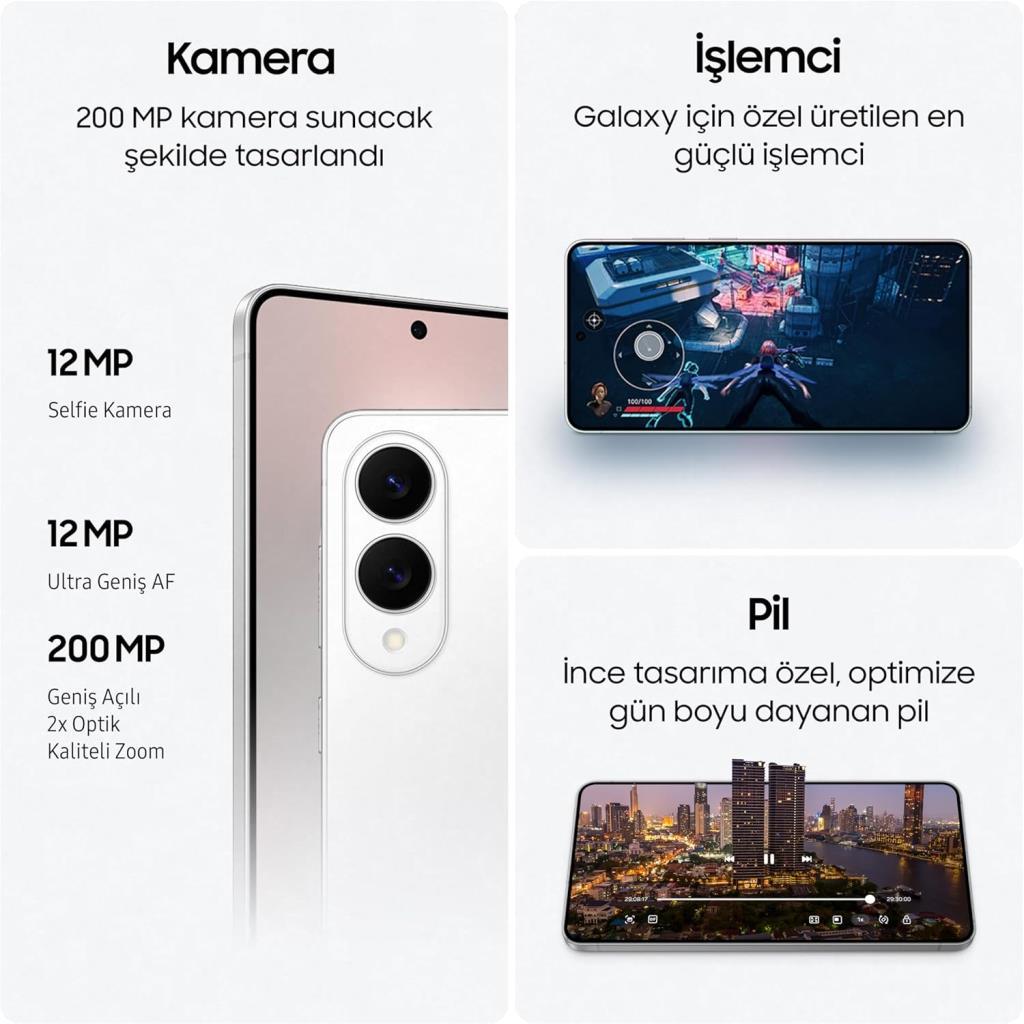 Samsung Galaxy S25 Edge 512 GB Titanyum Buz Mavisi (Samsung Türkiye Garantili)