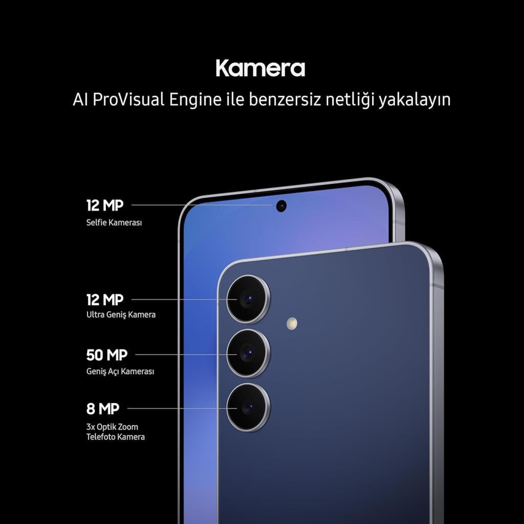 Samsung Galaxy S25 FE 256 GB Siyah (Samsung Türkiye Garantili)