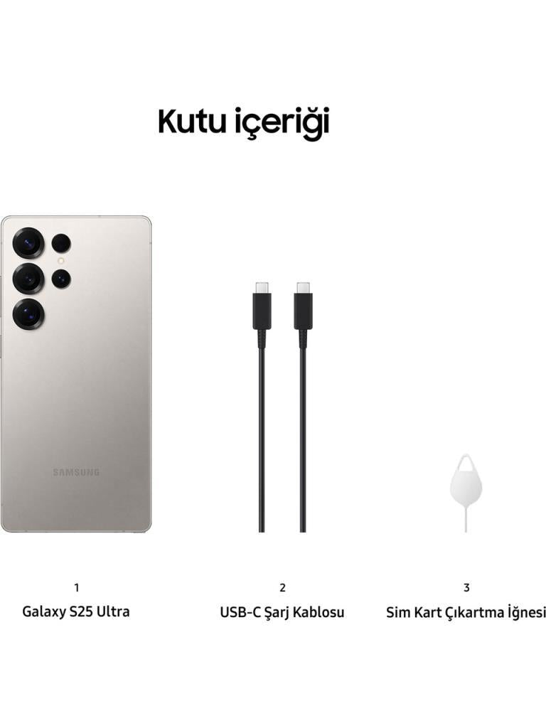 Samsung Galaxy S25 Ultra 512 GB Titanyum Gri - OUTLET