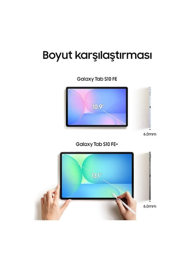 Samsung Galaxy Tab S10 FE SM-X520 Mavi 128 GB 10.9" Tablet
