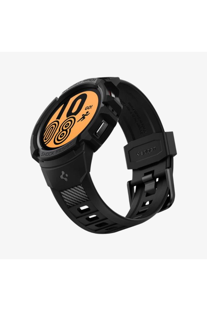 Spigen Galaxy Watch 5 / 4 (44mm) Kılıf & Kordon Kayış Rugged Armor Pro  Black Outlet
