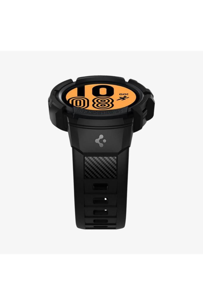 Spigen Galaxy Watch 5 / 4 (44mm) Kılıf & Kordon Kayış Rugged Armor Pro  Black Outlet