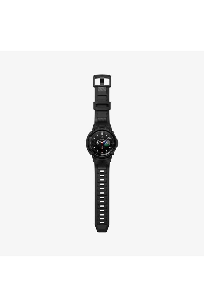 Spigen Galaxy Watch 4 Classic (46mm) Kılıf & Kordon Kayış Rugged Armor Pro Black Outlet