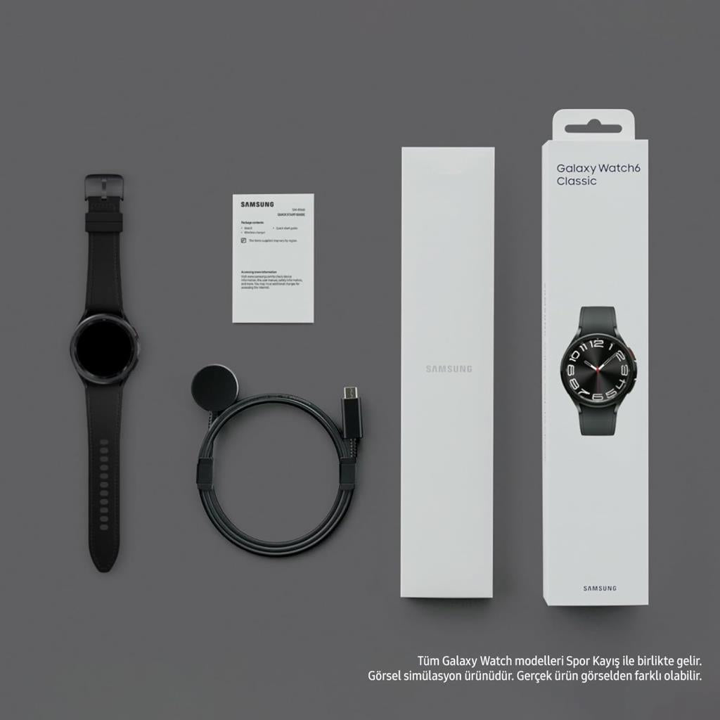 Samsung Galaxy Watch 6 Classic 43mm Siyah Akıllı Saat