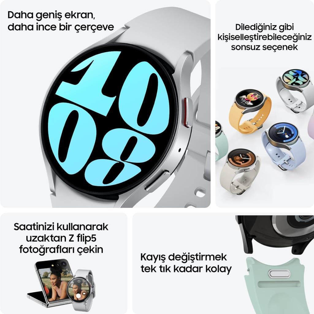 Samsung Galaxy Watch 6 44mm Gümüş Akıllı Saat - OUTLET