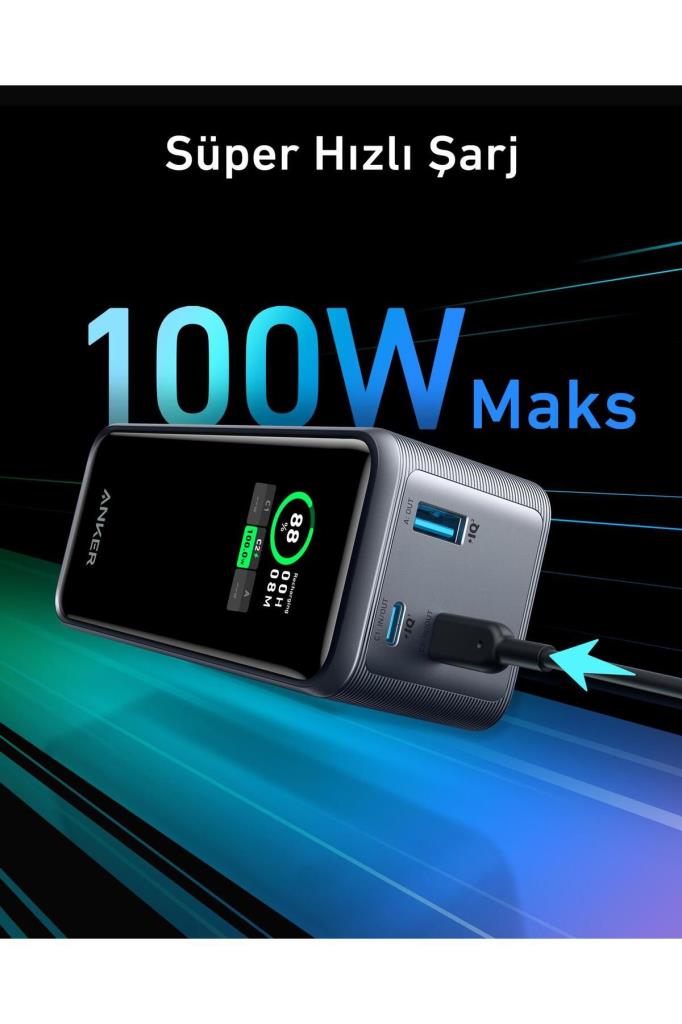 Anker 735 Prime A1336 20000 mAh Hızlı Şarj Powerbank - TEŞHİR