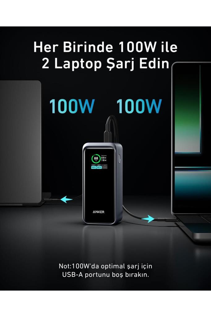 Anker 735 Prime A1336 20000 mAh Hızlı Şarj Powerbank - TEŞHİR