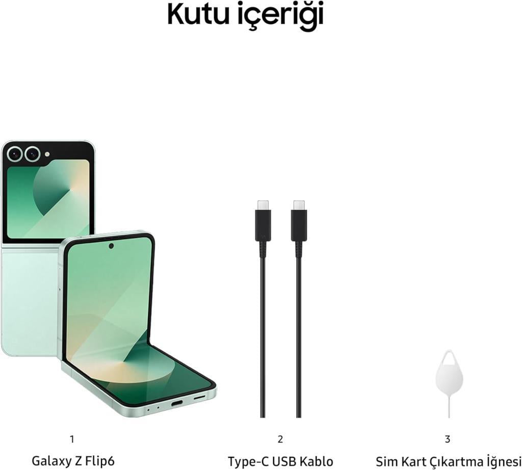 Samsung Galaxy Z Flip 6 256 GB Mint Yeşili (Samsung Türkiye Garantili)