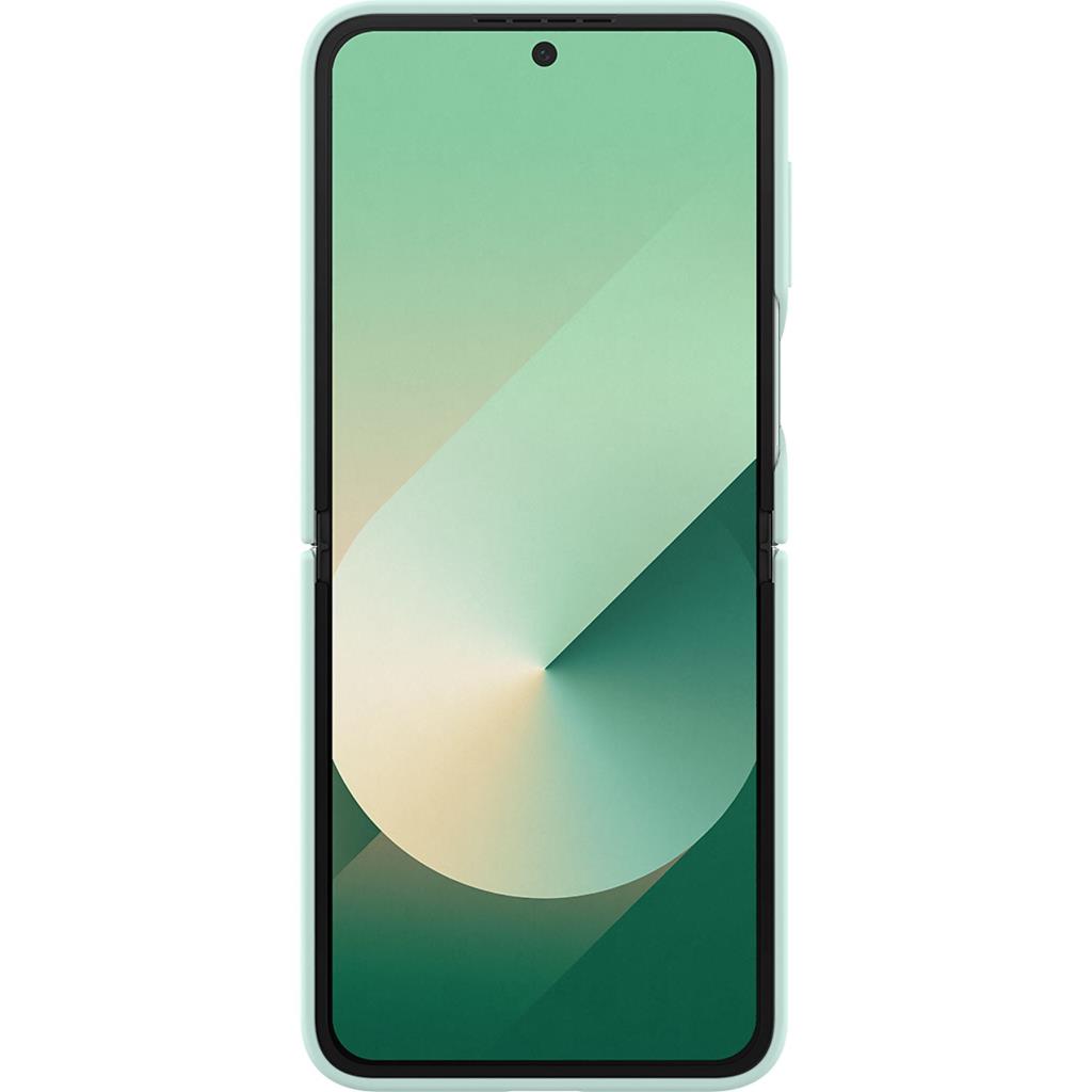 SAMSUNG Galaxy Z Flip 6 Yüzüklü Silikon Telefon Kılıfı Mint - OUTLET
