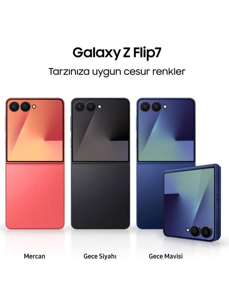 Samsung Galaxy Z Flip 7 256 GB Siyah - OUTLET