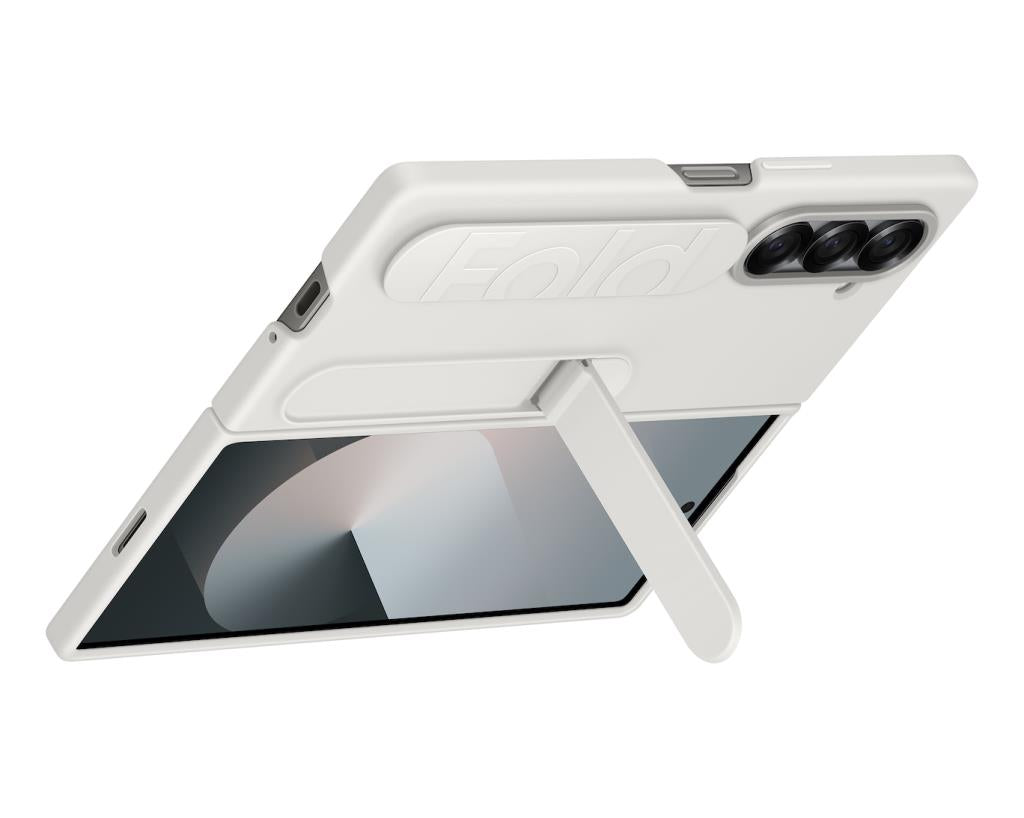 Galaxy Z Fold6 Standlı Kordonlu Kılıf Beyaz - OUTLET