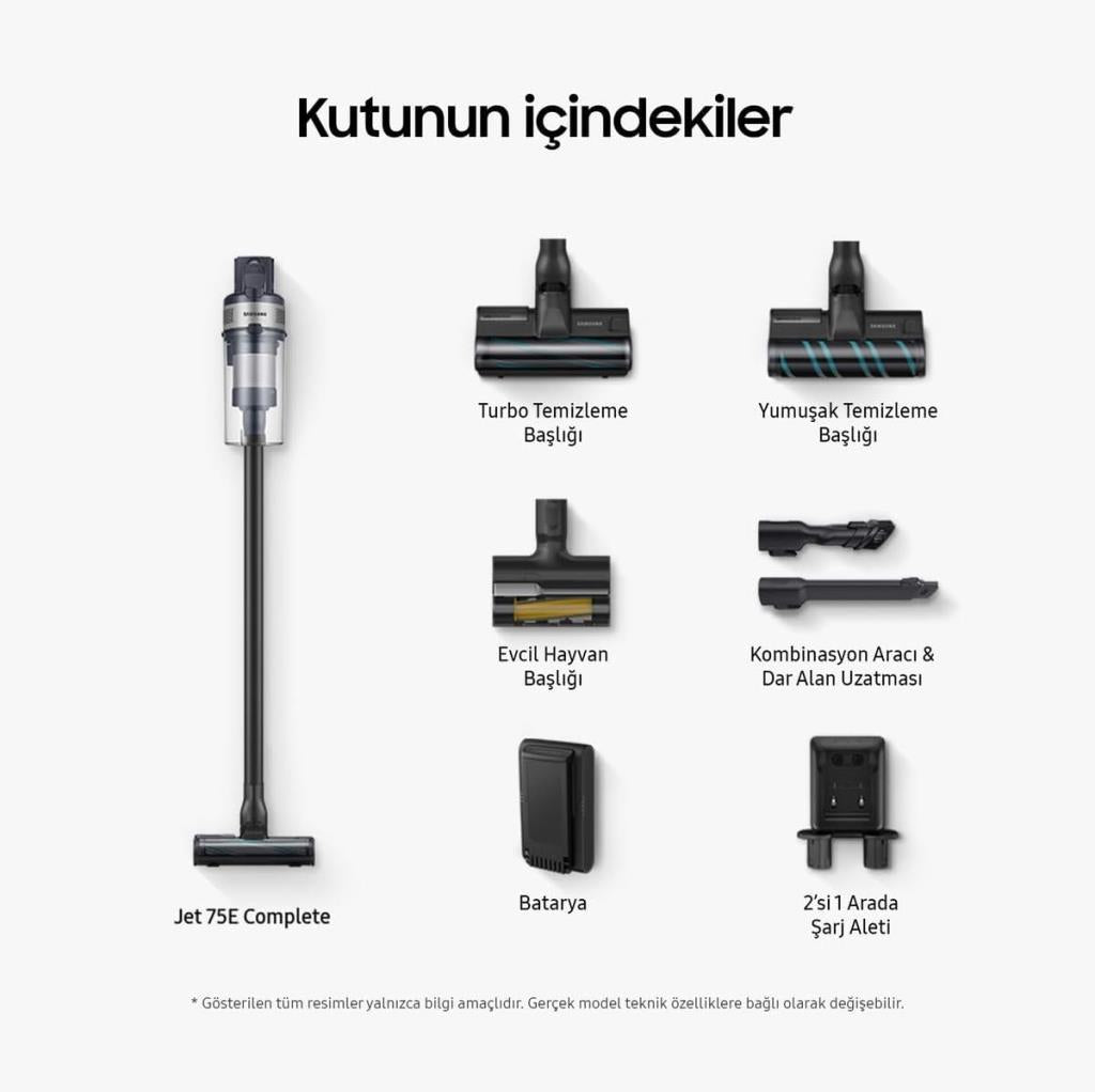 Samsung Jet 75E VS20B75ACR5/TR Şarjlı Dikey Süpürge