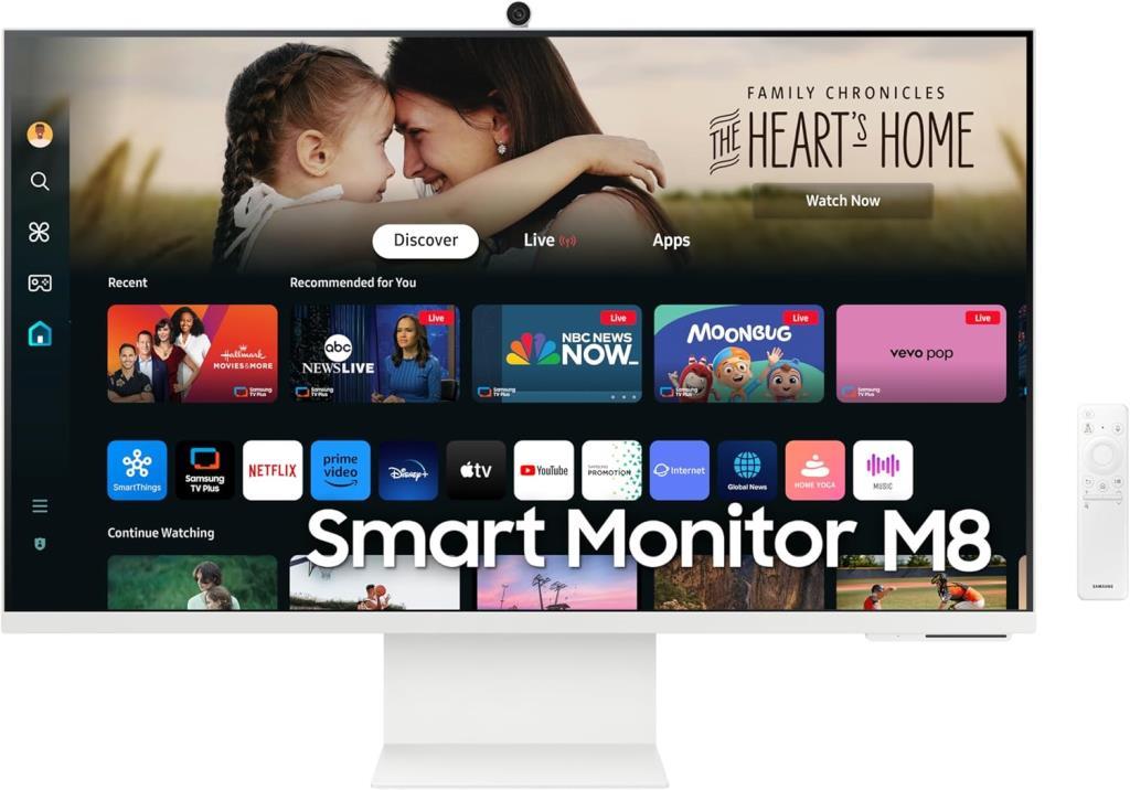 Samsung M8 LS32DM801UUXUF 32" 4 ms 4K Pivot 60 Hz Monitör - OUTLET