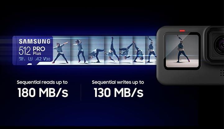 Samsung Pro Plus MB-MD128SA Class 10 UHS-I U3 A2 V30 128 GB Micro SD Kart - OUTLET