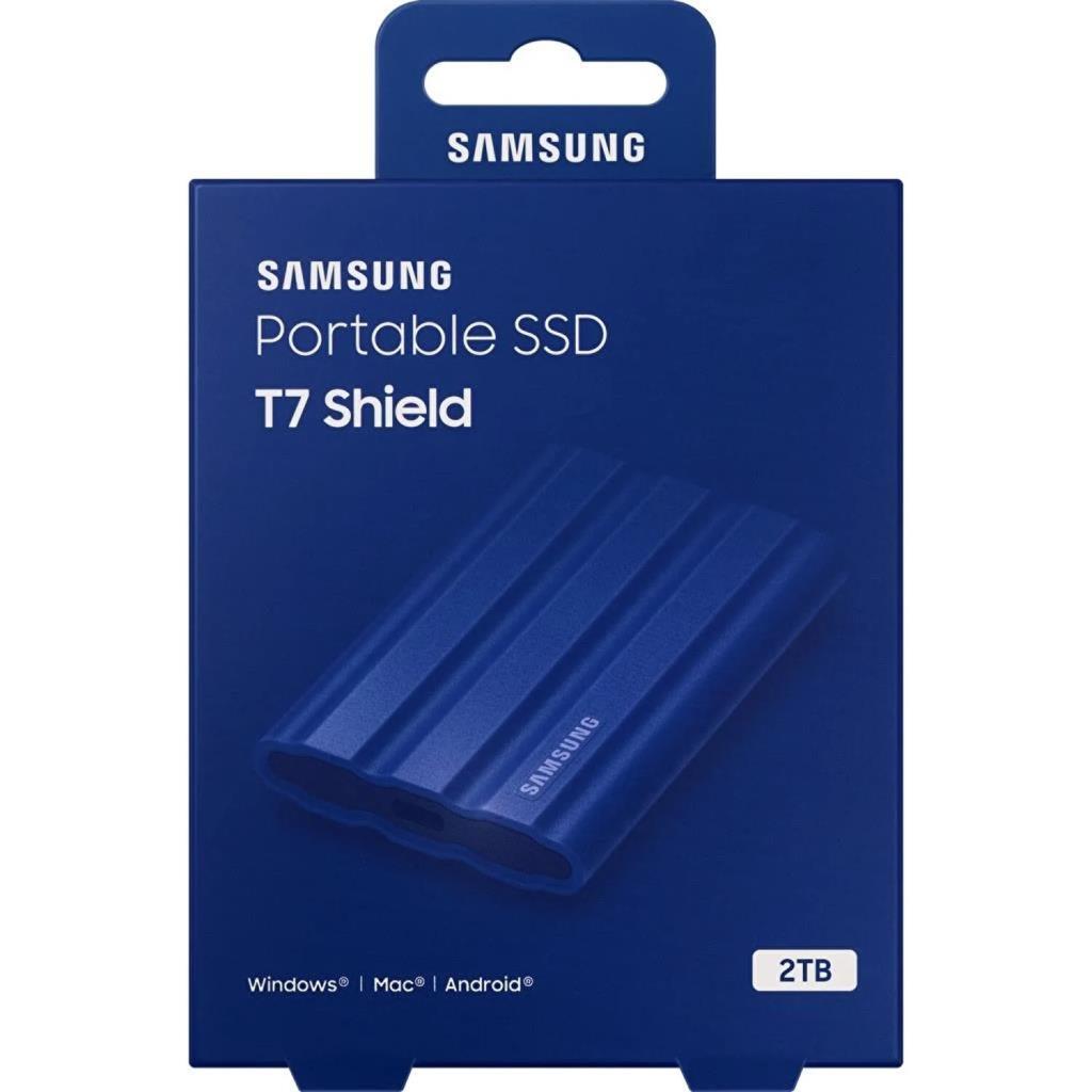Samsung T7 Shield 2 TB MU-PE2T0R/WW USB 3.2 Mavi Taşınabilir SSD - OUTLET