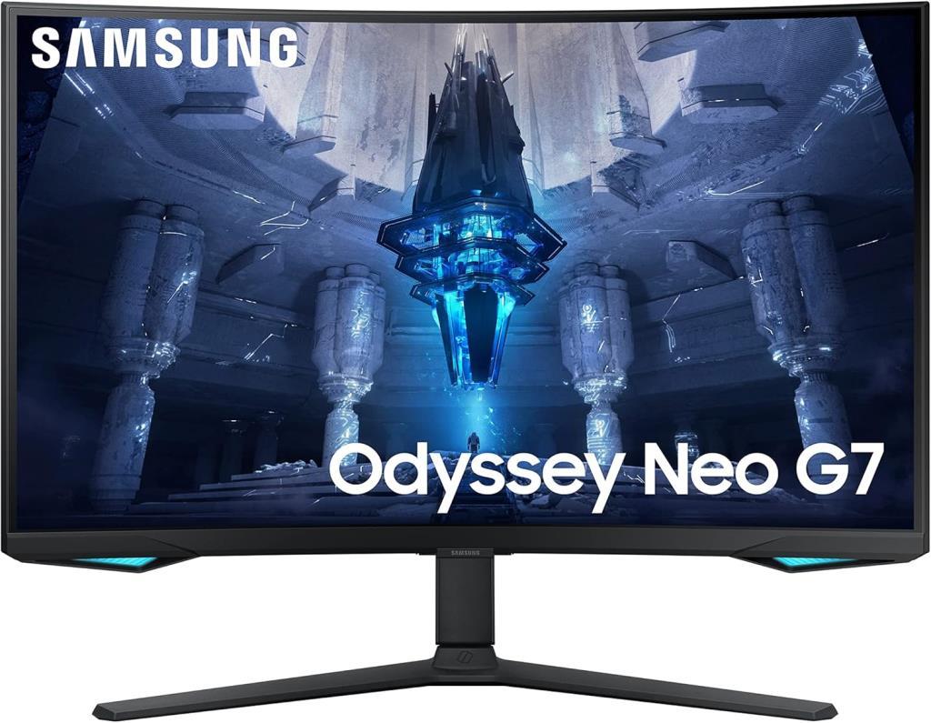Samsung Odyssey Neo G7 LS32BG750NPXUF 32" 1ms 4K Pivot Curved 165Hz Gaming Monitor - Display