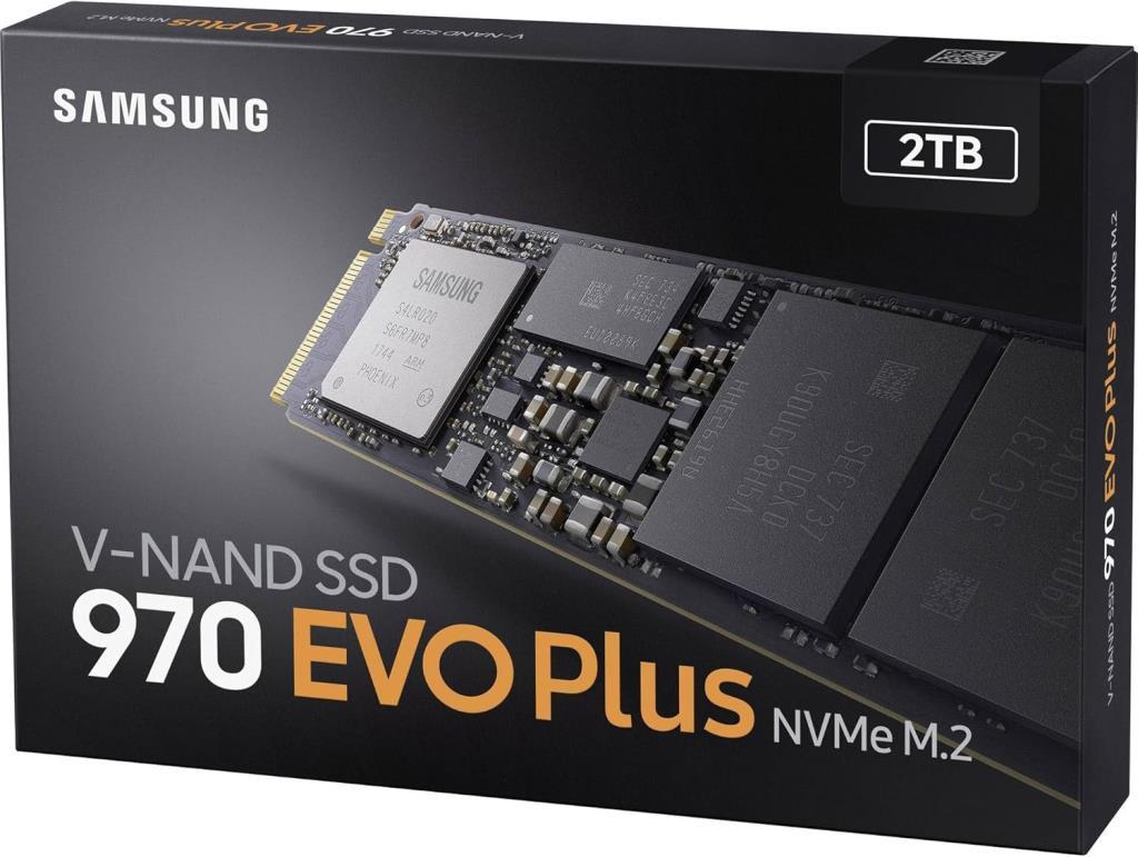 شاشة Samsung 970 EVO Plus MZ-V7S2T0BW PCI-Express 3.0 M.2 SSD سعة 2 تيرابايت 