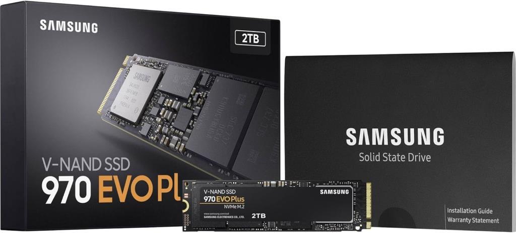 شاشة Samsung 970 EVO Plus MZ-V7S2T0BW PCI-Express 3.0 M.2 SSD سعة 2 تيرابايت 