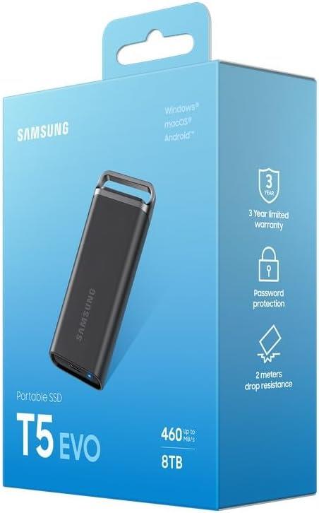 Samsung T5 EVO MU-PH8T0S/WW USB 3.2 8 TB Taşınabilir SSD Outlet