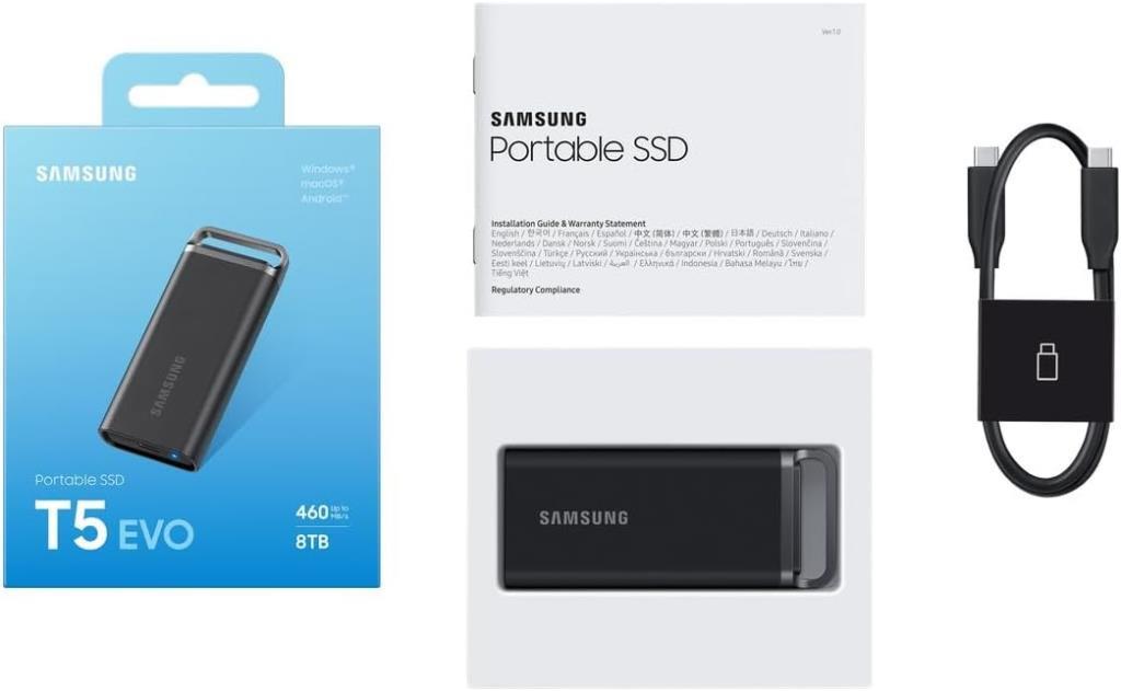 Samsung T5 EVO MU-PH8T0S/WW USB 3.2 8 TB Taşınabilir SSD Outlet