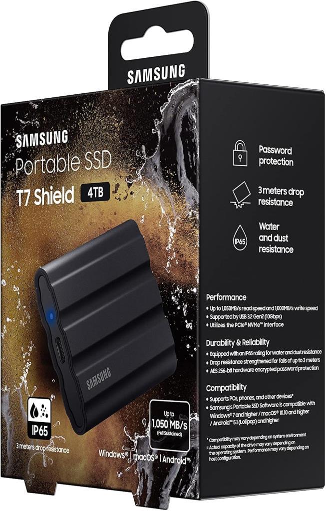Samsung T7 Shield MU-PE4T0S/WW USB 3.2 4 TB Taşınabilir SSD Teşhir