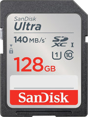 SanDisk 128 GB Ultra SDXC bellek kartı, 140 MB/s'ye kadar, A1 uygulama performansı, UHS-I, Class 10, U1 - Outlet