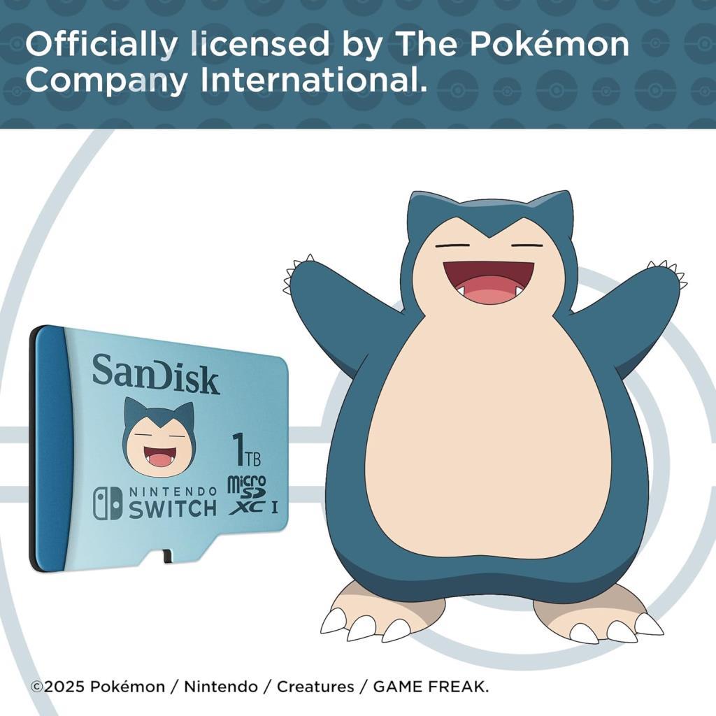 SanDisk Nintendo Switch Pokemon SDSQXAO-1T00-GN6ZK UHS-I 1 TB Micro SD Kart - OUTLET