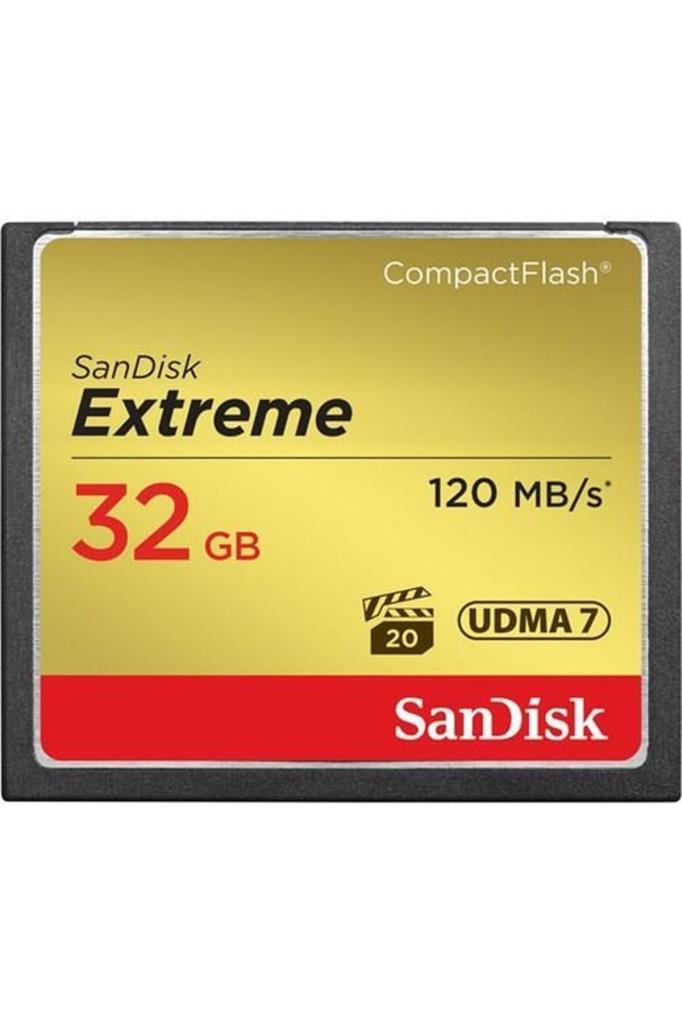 SanDisk Extreme Compact Flash UDMA 7 SDCFXSB-032G-G46 32 GB Hafıza Kartı Outlet
