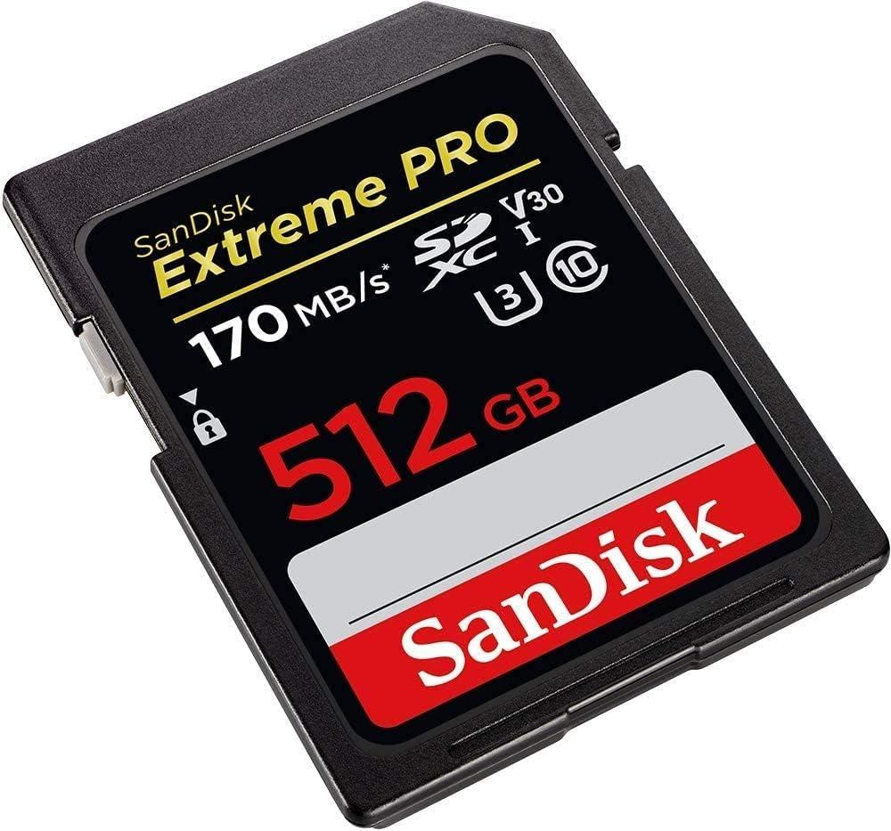 SanDisk 512GB Extreme Pro SDXC UHS-I Class 10 Hafıza Kartı, 170MB/sn'e kadar - SDSDXXY-512G-GN4IN Teşhir