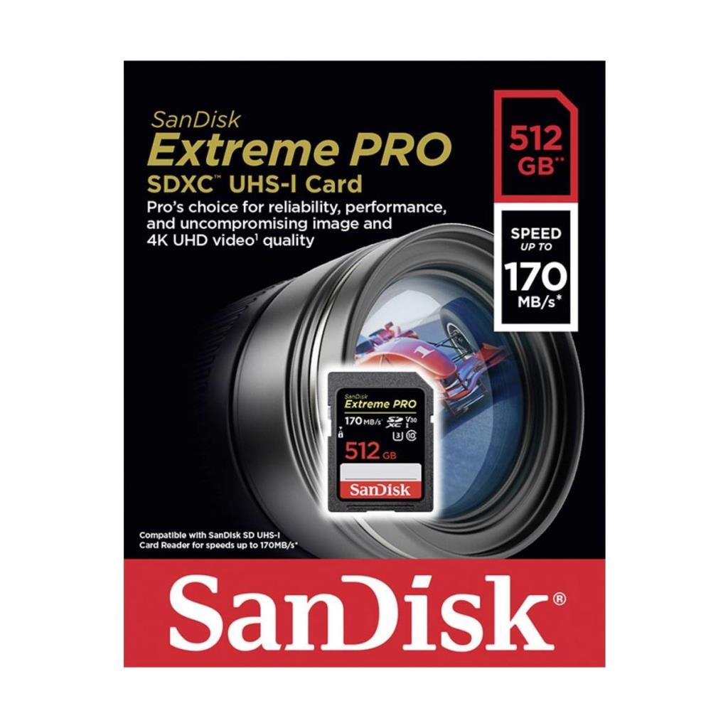 SanDisk Extreme Pro SDSDXXY-512G-GN4IN Class 10 UHS-I U3 V30 512 GB Hafıza Kartı - Outlet