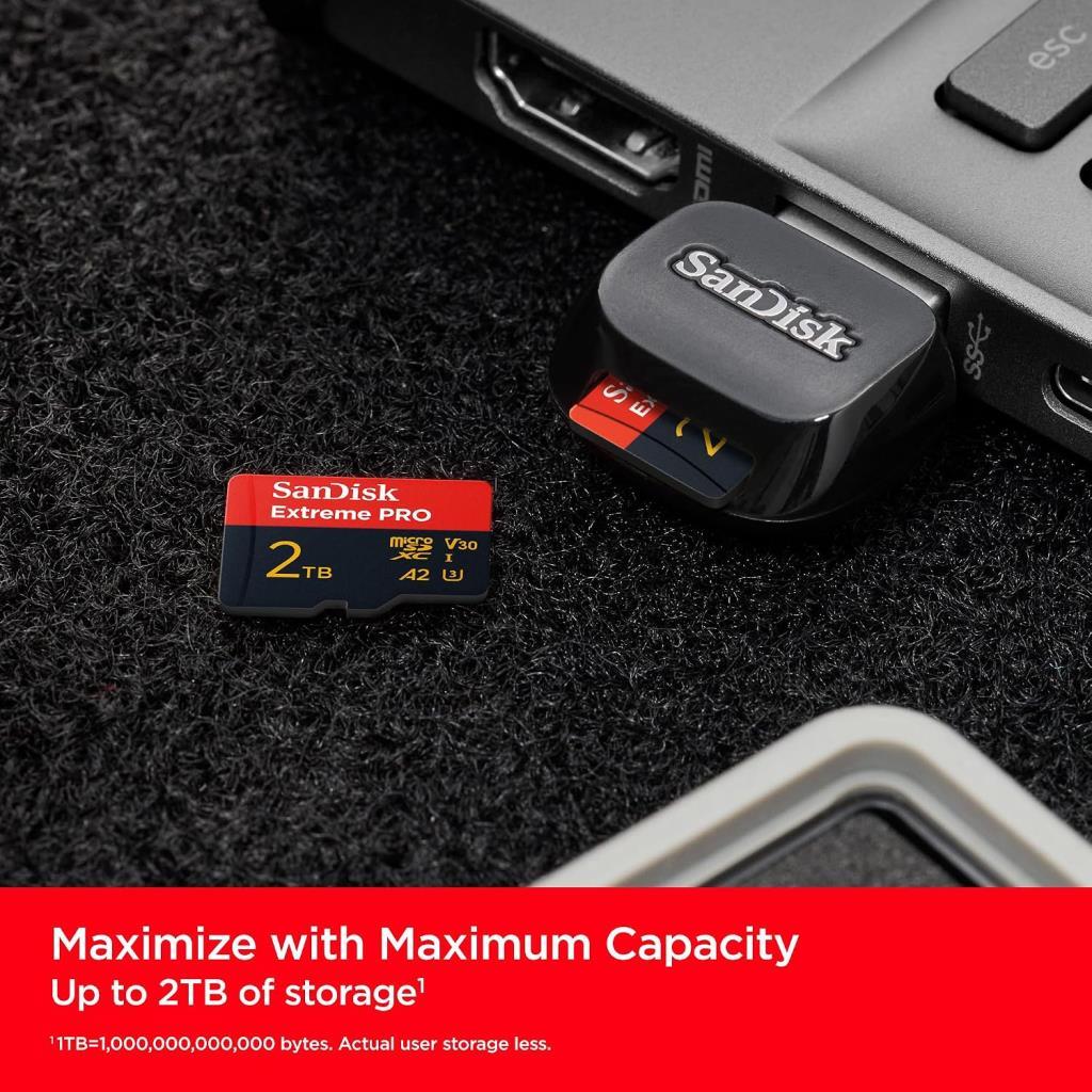 SanDisk Extreme Pro SDSQXCD-2T00-GN6MA UHS-I A2 V30 2 TB Micro SD Kart - TEŞHİR