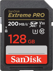 Sandisk Extreme Pro 128GB 200MB/S Sdxc Hafıza Kart Teşhir