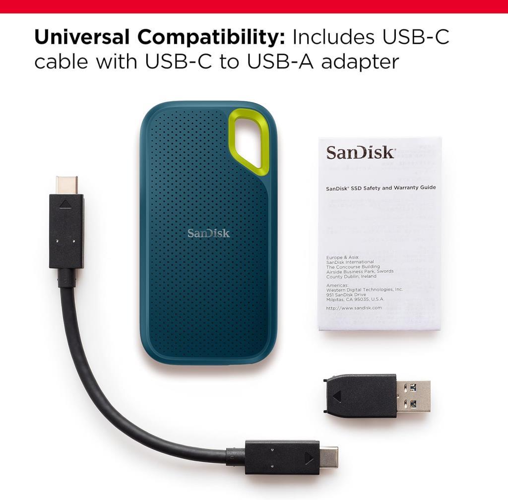 SanDisk Extreme V2 SDSSDE61-2T00-G25M USB 3.2 2 TB Taşınabilir SSD
