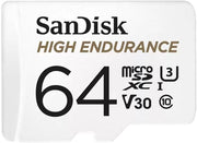 SanDisk High Endurance SDSQQNR-064G-GN6IA Class 10 UHS-I U3 V30 64 GB Micro SD Kart