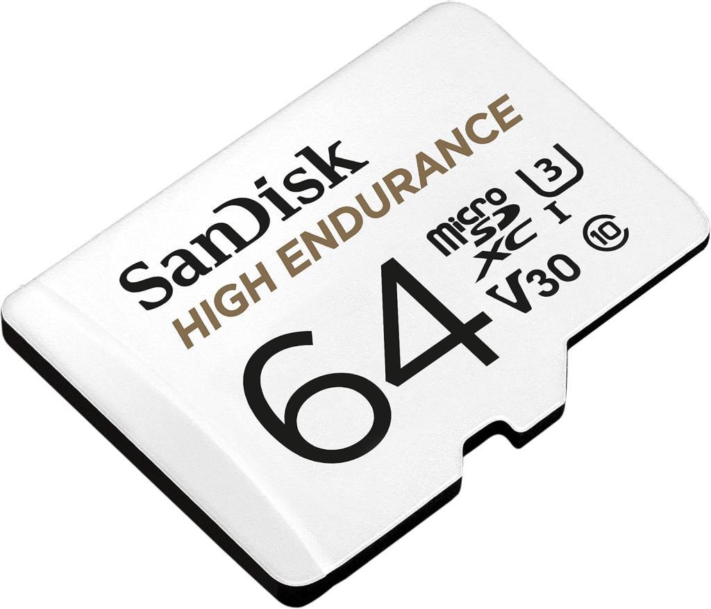 SanDisk High Endurance SDSQQNR-064G-GN6IA Class 10 UHS-I U3 V30 64 GB Micro SD Kart