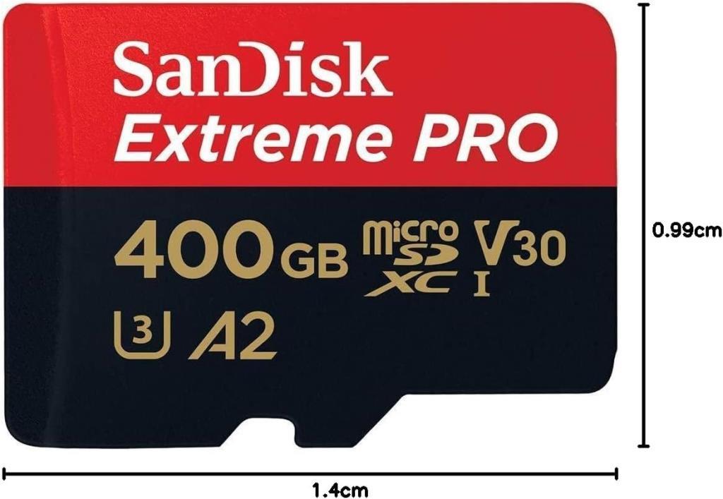 SanDisk Extreme Pro SDSQXCZ-400G-GN6MA Class 10 UHS-I U3 A2 V30 400 GB Micro SD Kart - TEŞHİR