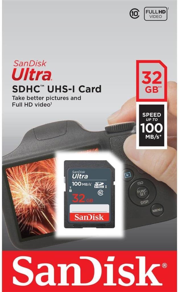 Sandisk Ultra 32GB SDHC 100MB/s Hafıza Kartı - TEŞHİR