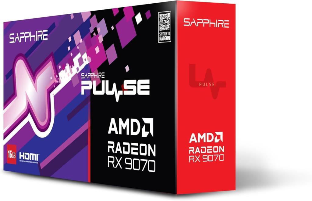 Sapphire RX 9070 Pulse 11349-03-20G 256 Bit GDDR6 16 GB Ekran Kartı