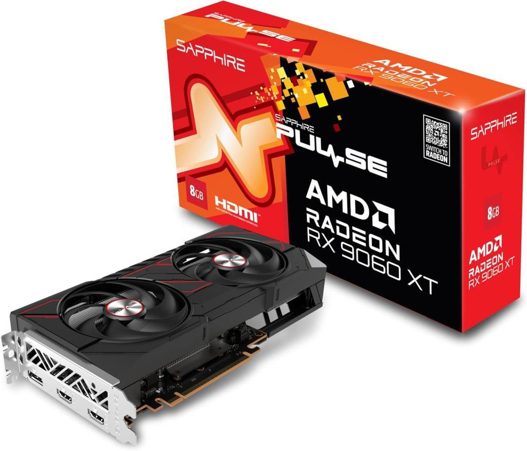 Sapphire RX 9060 XT Pulse 11350-04-20G 128 Bit GDDR6 8 GB Ekran Kartı