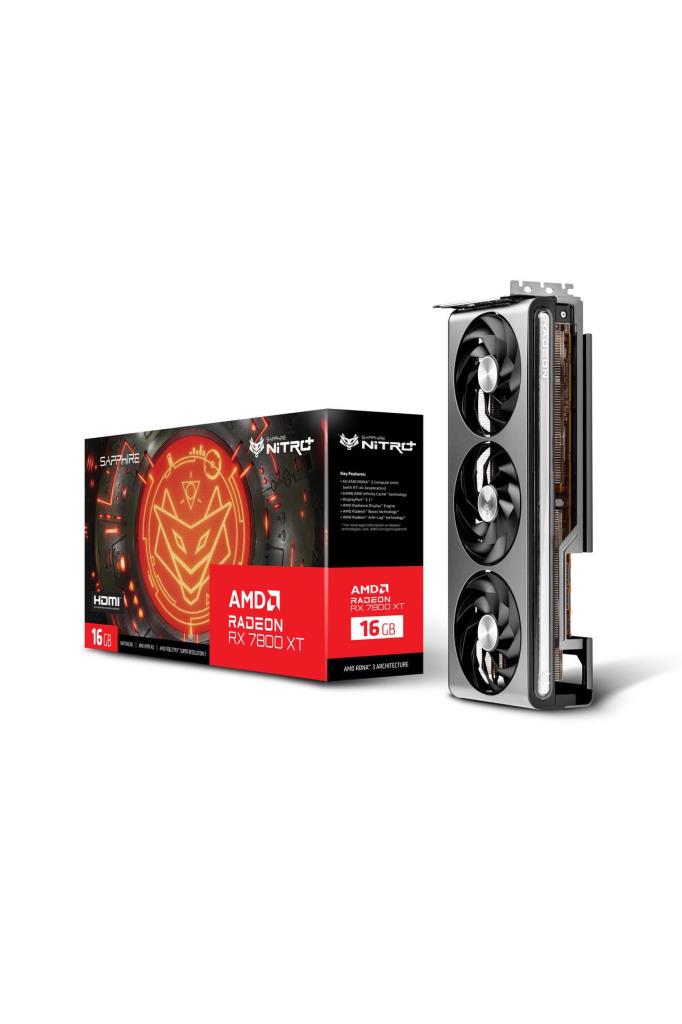 Sapphire RX 7800 XT Nitro+ 11330-01-20G 256 Bit GDDR6 16 GB Graphics Card 