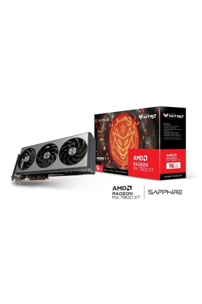 Sapphire RX 7800 XT Nitro+ 11330-01-20G 256 Bit GDDR6 16 GB Graphics Card 
