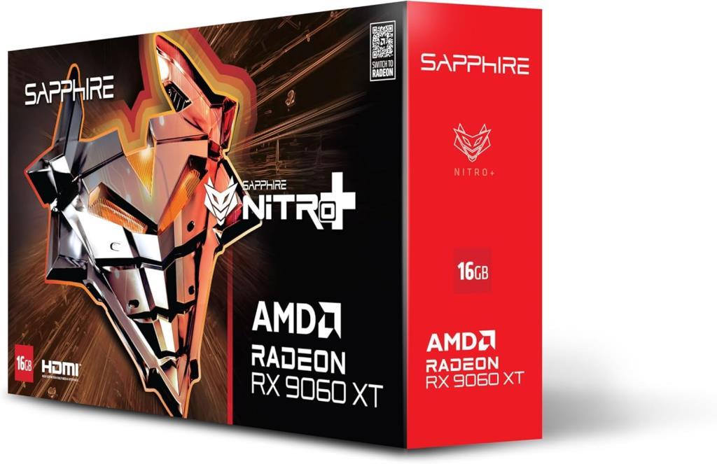 Sapphire RX 9060 XT Nitro+ 11350-01-20G 128 Bit GDDR6 16 GB Ekran Kartı Outlet