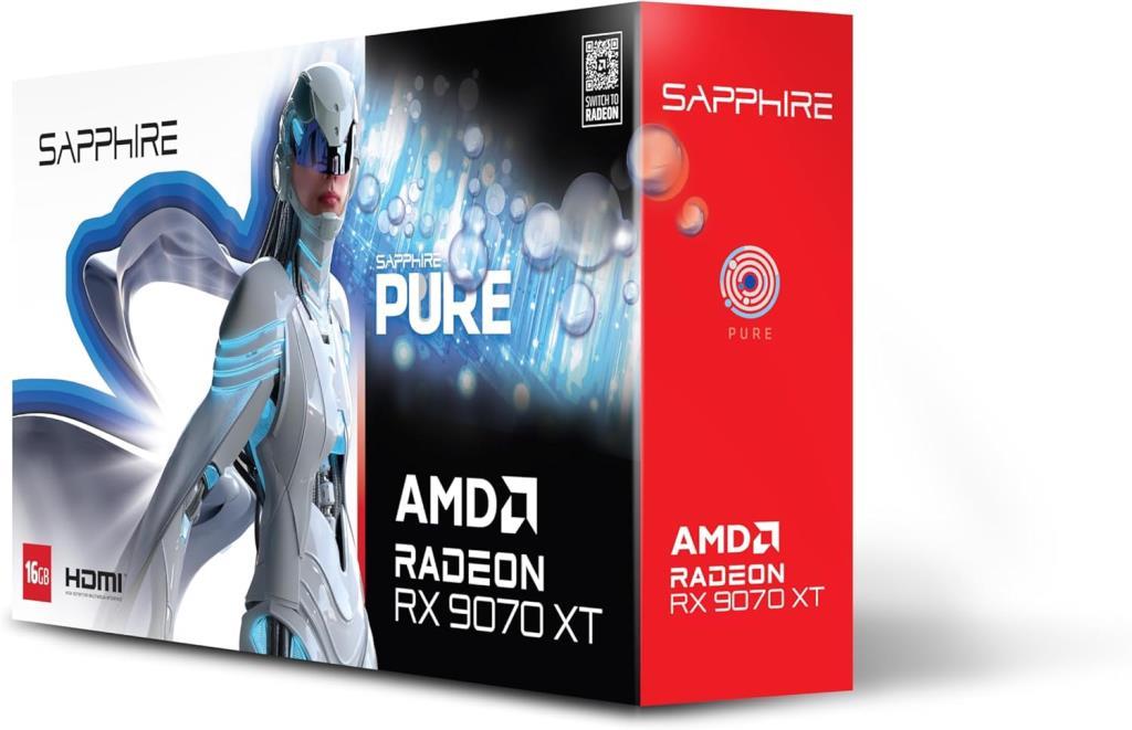 Sapphire RX 9070 XT Pure 11348-02-20G 256 Bit GDDR6 16 GB Ekran Kartı Teşhir