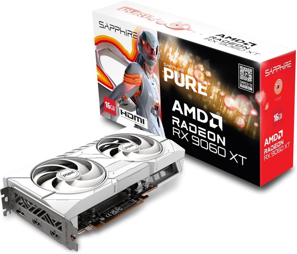 Sapphire RX 9060 XT Pure 11350-02-20G 128 Bit GDDR6 16 GB Ekran Kartı Teşhir