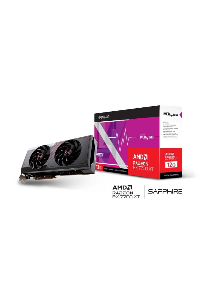 Sapphire RX 7700 XT Pulse 11335-04-20G 192 Bit GDDR6 12 GB Graphics Card Outlet