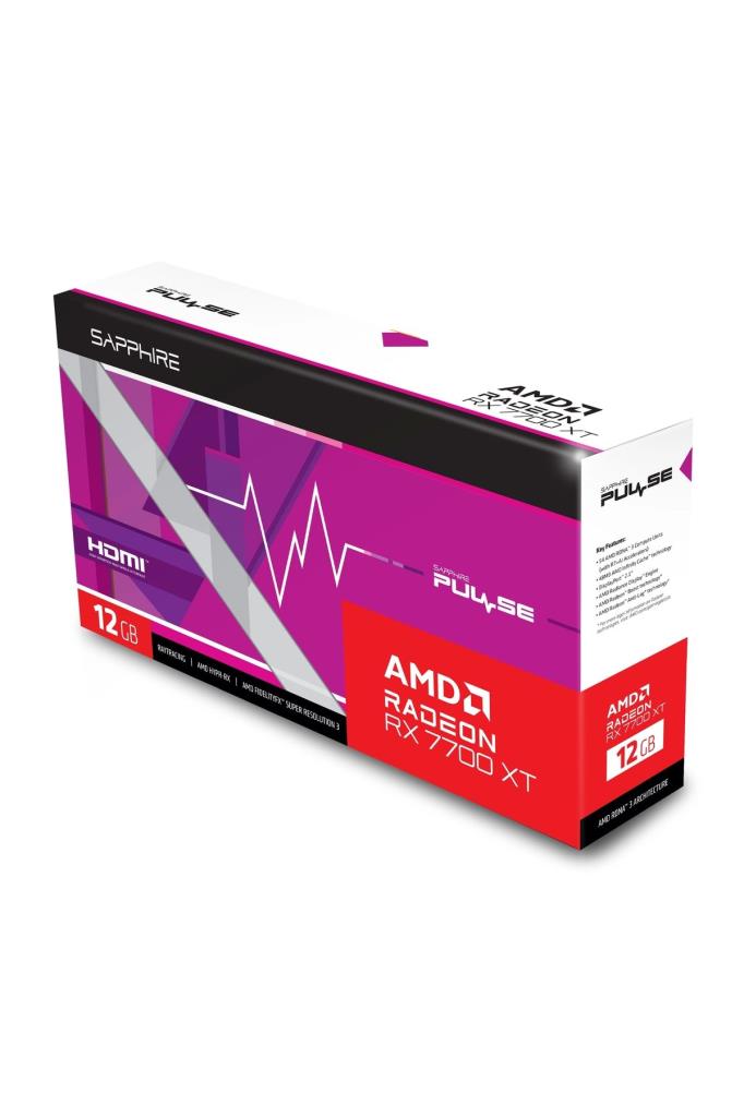 Sapphire RX 7700 XT Pulse 11335-04-20G 192 Bit GDDR6 12 GB Graphics Card Outlet