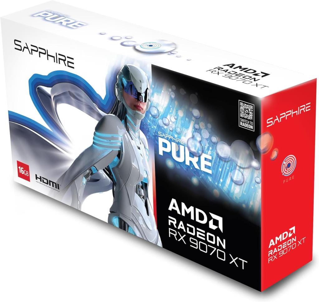 Sapphire RX 9070 XT Pure 11348-02-20G 256 Bit GDDR6 16 GB Ekran Kartı Outlet