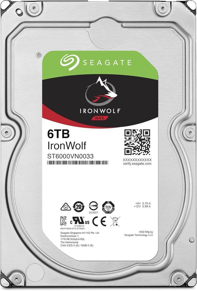 Seagate IronWolf Nas ST6000VN0033 SATA 3.0 7200 RPM 3.5" 6 TB Harddisk - Teşhir